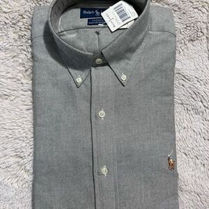 Ralph Lauren Classic Gray/Black Button Down Shirt